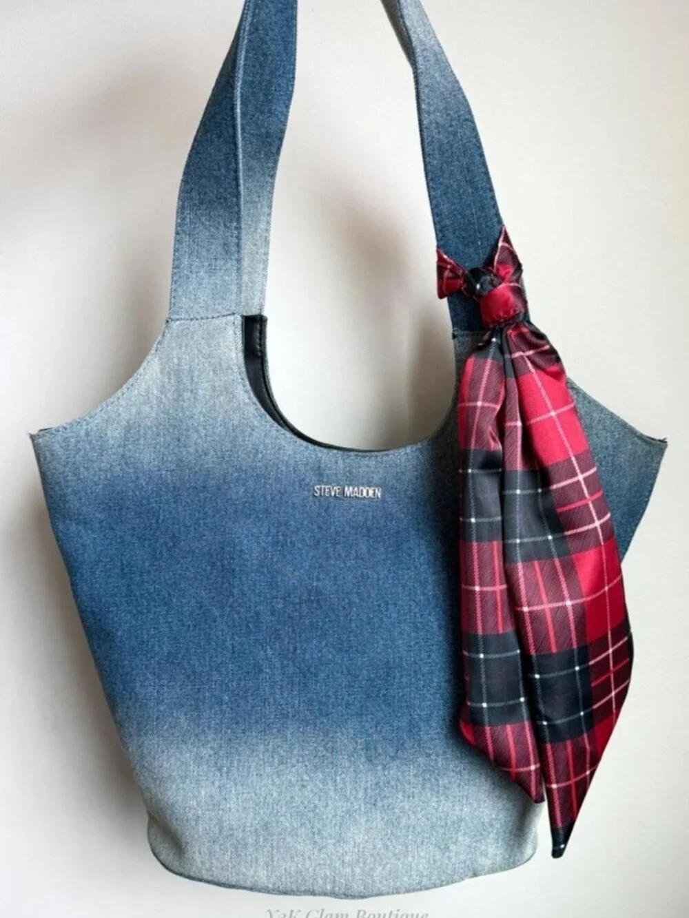 Steve Madden Ombre Denim Tote Handbag